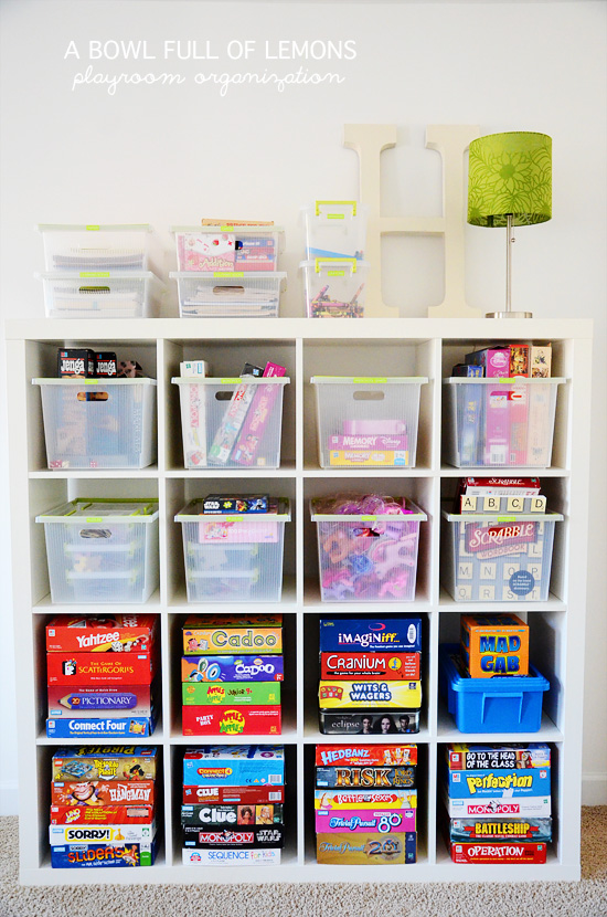 best way to organize kids toys
