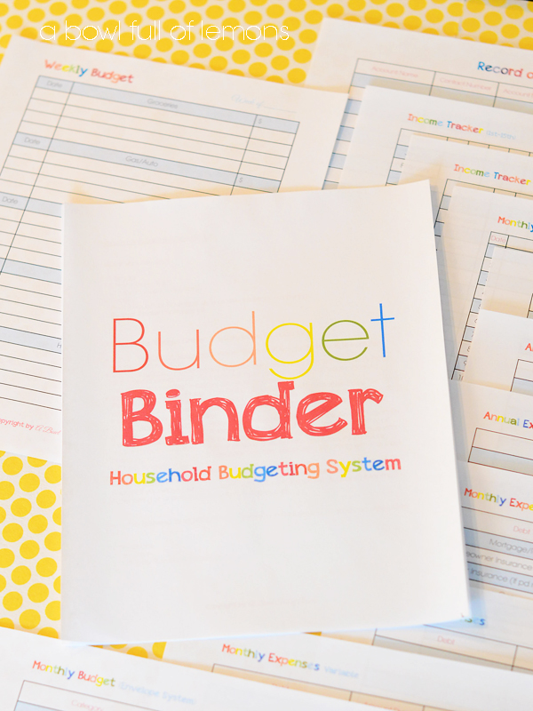 Budget Binder Household Budgeting Planner A Bowl Full Of Lemons