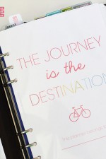 The Journey is in the Destination FREEBIE planner printable - ABFOL