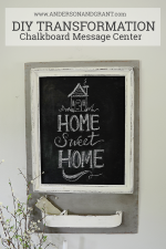 DIY Transformation Chalkboard Message Center from Anderson and Grant