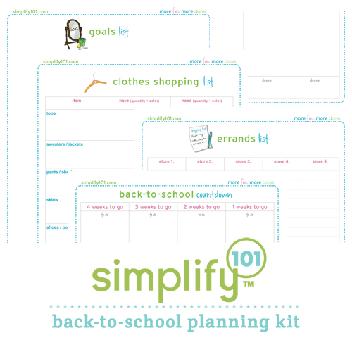 Simplify 101 Printables