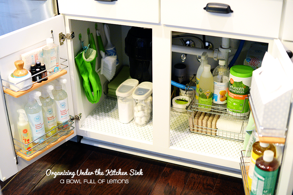 under kitchen sink organisation