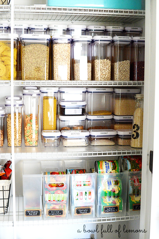 Pantry Organization via A Bowl Full of Lemons 15