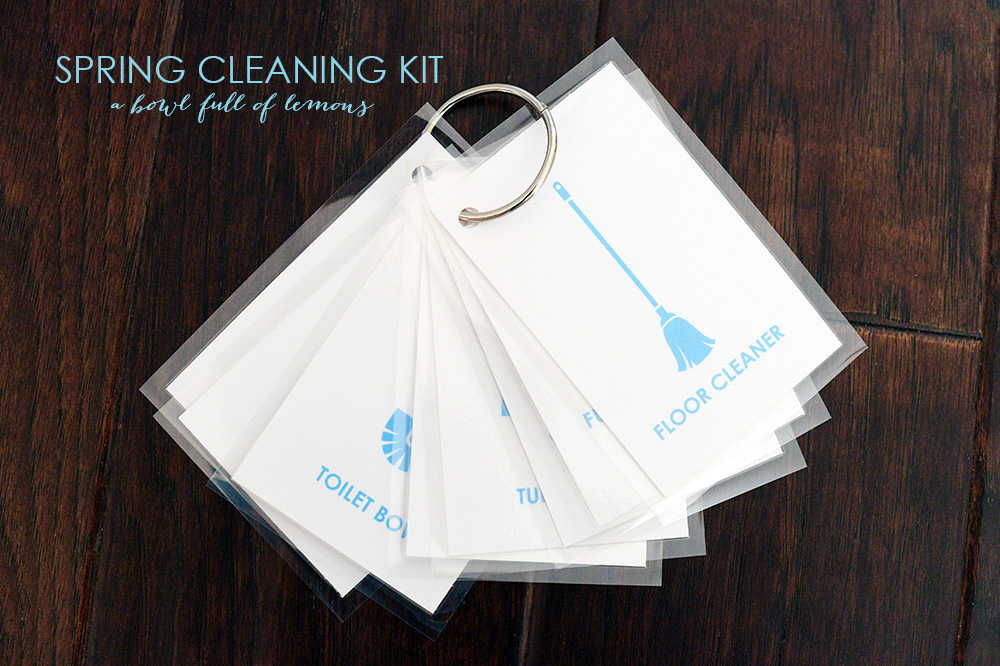 Spring Cleaning Printable Kit via A Bowl Full of Lemons 