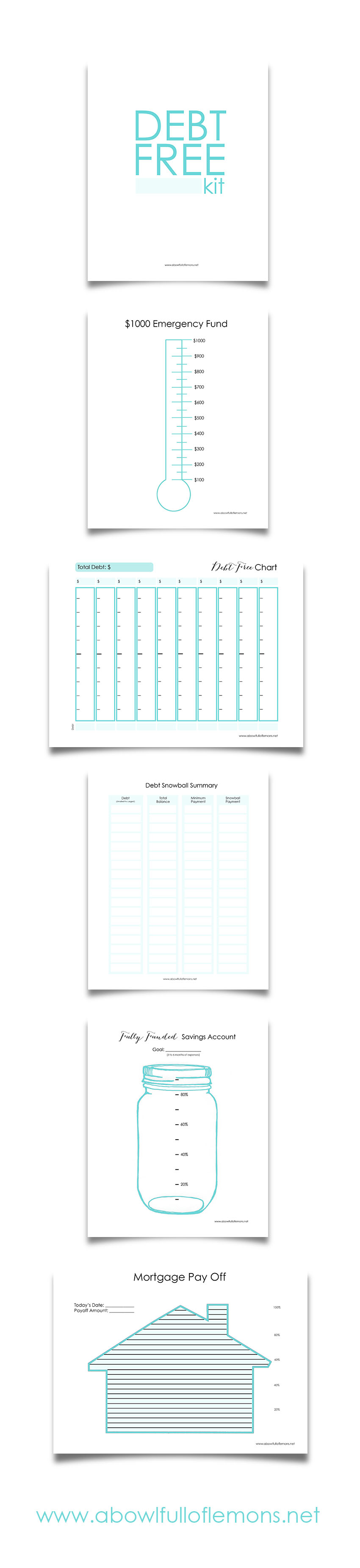 Printable Debt Free Chart