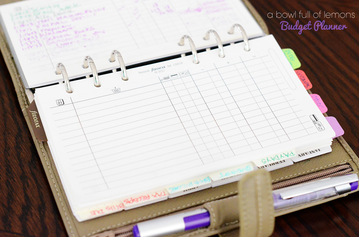 A Look at My Filofax Budget Envelope System