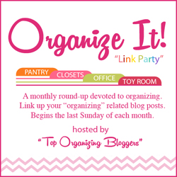 Organize It Linky party at orgjunkie.com