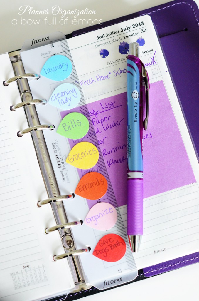 Filofax Organization - A Bowl Full of Lemons 1