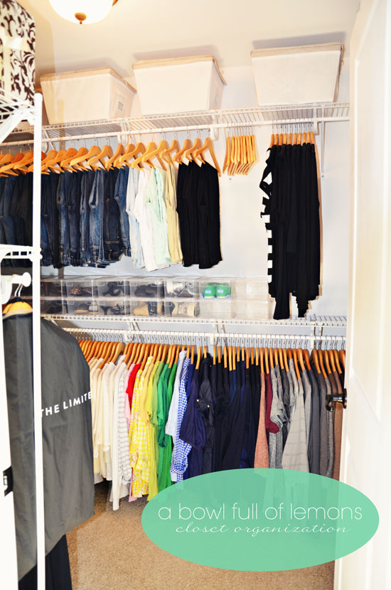 Closet Organization 101 – The Basket Lady