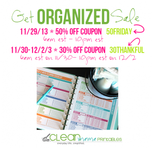 clean mama  black friday get organized sale