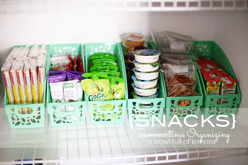Summertime Organizing: Snacks