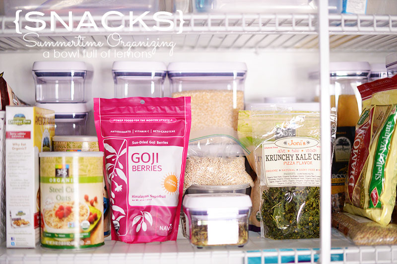 Summertime Organizing: Snacks