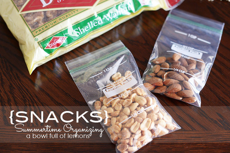 How To Organize Kids' Snacks For Summer - The Organized Mama