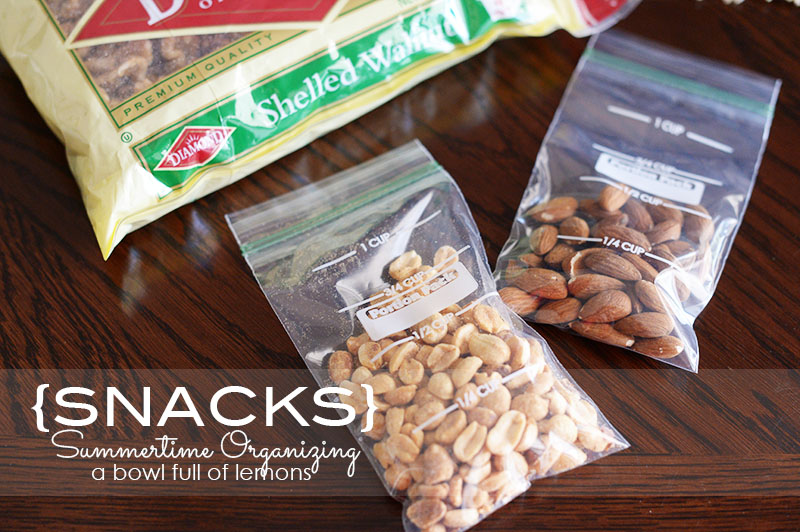 Summertime Organizing: Snacks