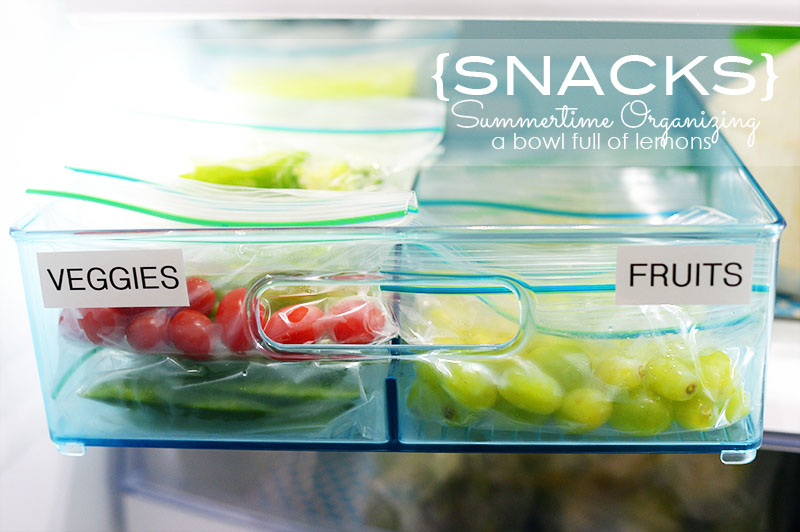 Summertime Organizing: Snacks