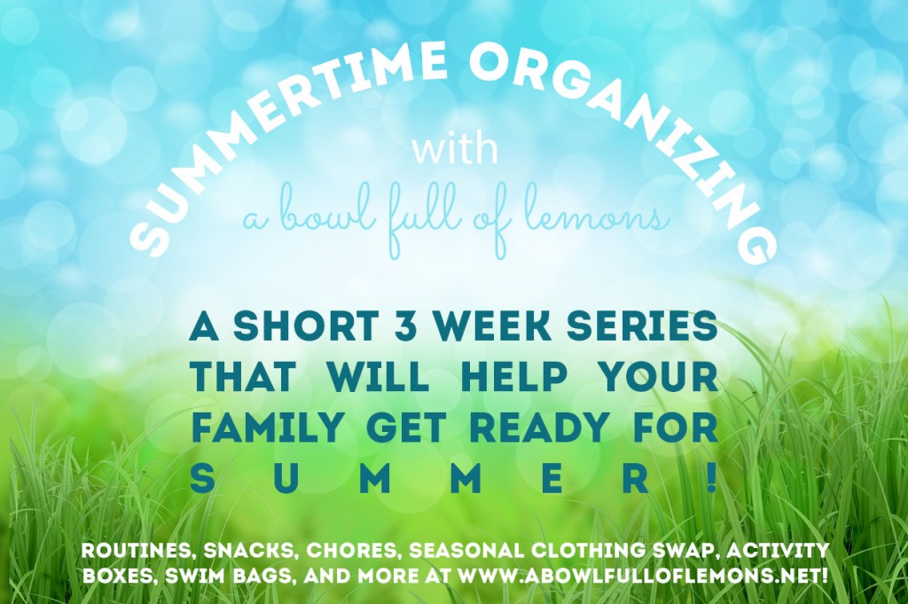 Summertime organizing with A Bowl Full of Lemons