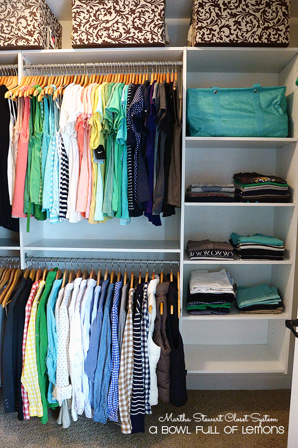 Martha Stewart Closet System makeover | A Bowl Full of Lemons