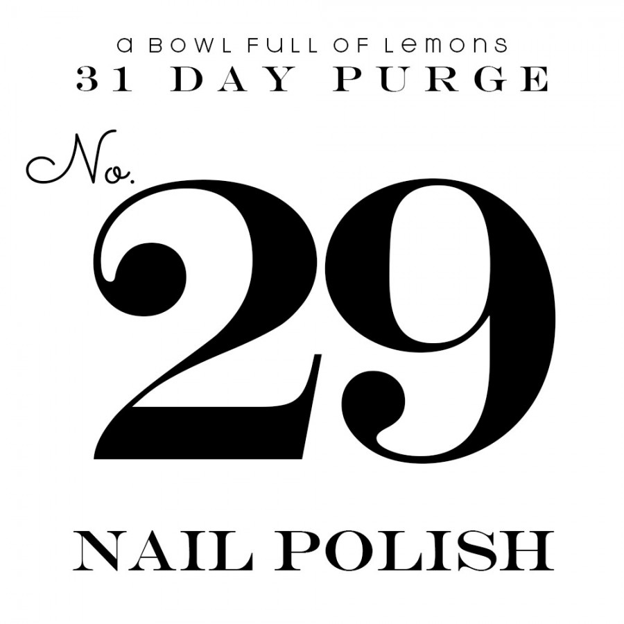 Purge Day 29 Nail Polish A Bowl Full Of Lemons