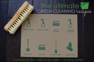Green Cleaning Recipe Cards via ABFOL