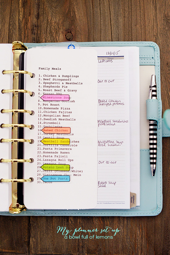 Planner Organization and Setup - the planner spot
