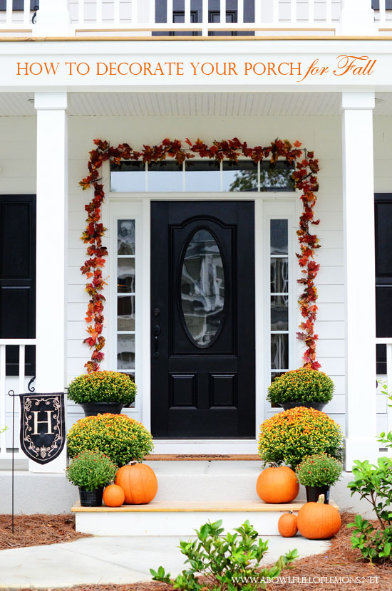 Fall Decorating with A Bowl Full of Lemons