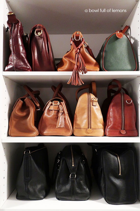 ORGANIZING MY HANDBAG COLLECTION