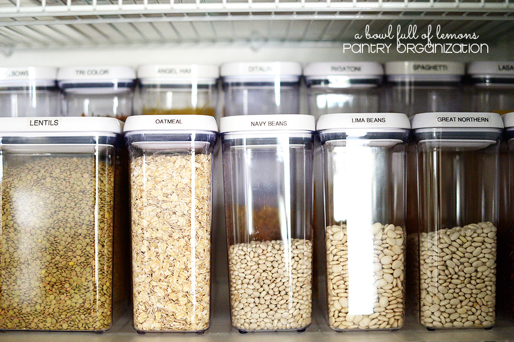 Organizing a Prepared Pantry: everyday and bulk pantry storage