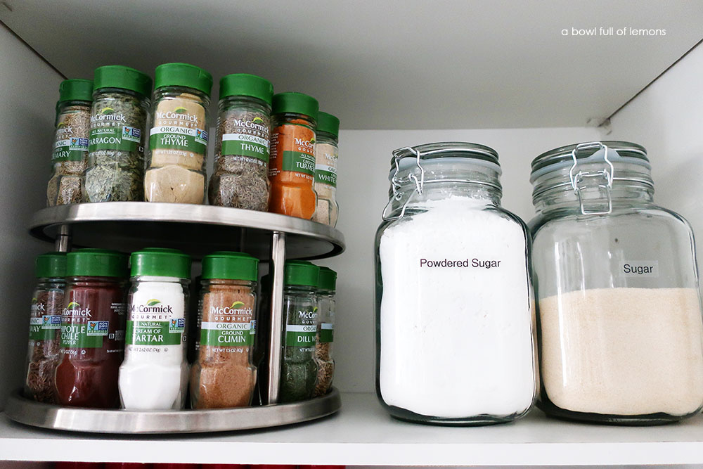 Spice Jar Organization