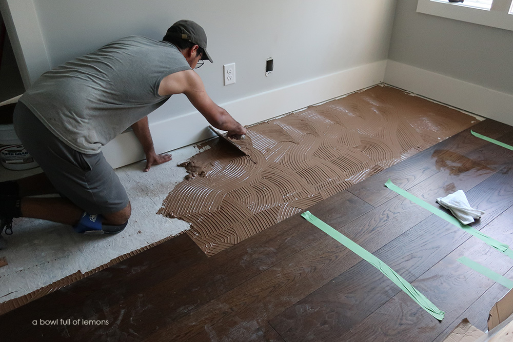 Our Flooring Choice Installation A, Installing Hardwood Floors On Slab Foundation