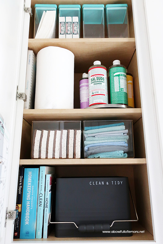 How to Organize Your Laundry Room Cabinets from 30daysblog